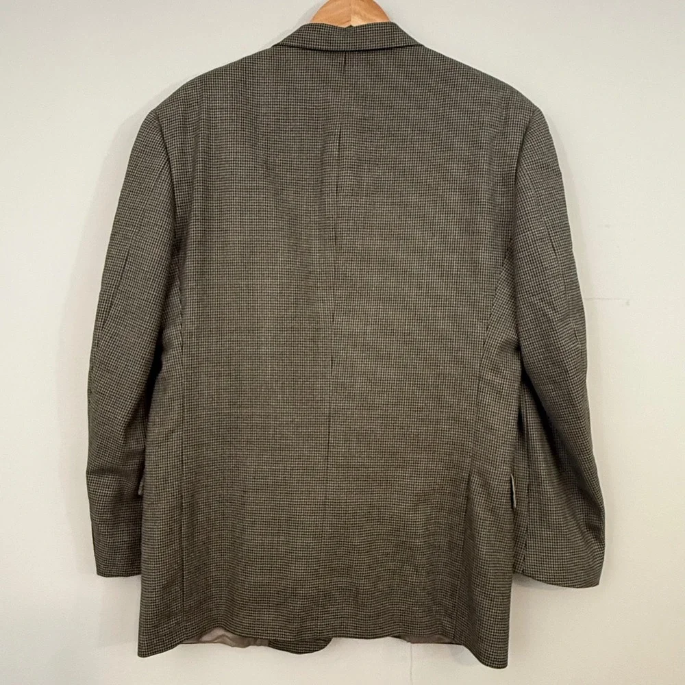 Vintage Hart Schaffner Marx Gun Club Check Wool 39R Blazer Sport Coat Academic